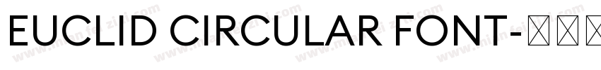 EUCLID CIRCULAR FONT字体转换